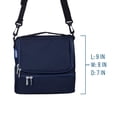 thumbnail image 7 of Wildkin Two Compartment Insulated Reusable Kids Lunch Bag for Boys & Girls, BPA Free, Includes Shoulder Strap (Whale Blue), 7 of 7