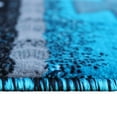 thumbnail image 6 of Emma + Oliver Fe 2x3 Turquoise Olefin Accent Rug with Complementary Southwestern Pattern in Beige, Black and Brown and Jute Backing, 6 of 7