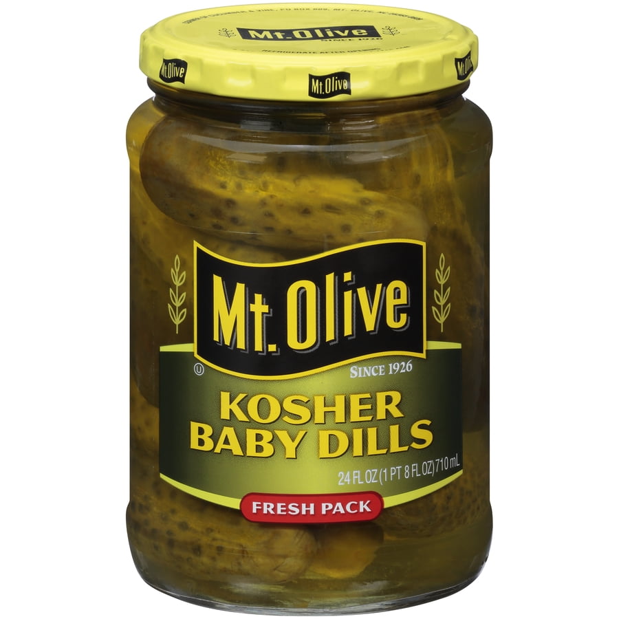 Mt. Olive Kosher Baby Dills, 24.0 FL OZ