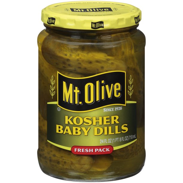 Mt. Olive Kosher Baby Dills, 24.0 FL OZ