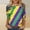 Multicolor, variant on SOOMLON Mardi Gras Shirts Women Tuesday Shirts Carnival Themed Party 3/4 Sleeve Outfits Funny Striped Graphic Tshirts Tunic Crewneck Tops New Orleans Holiday Blouses 2025 Multicolor XL