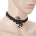 thumbnail image 4 of Halloween Skeleton Hand Spider Necklaces, Black Velvet Choker Classic Gothic Lace Choker Necklace for Women Party Consume, 4 of 5