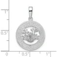 thumbnail image 4 of Sterling Silver Polished Antigua,W.I. Circle W/Frog Pendant(Length 27.02) - Jbsp, 4 of 5