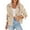 Khaki, variant on CHUMUD Women's Crop Double Breasted Trench Coat Raglan Sleeve Work Office Cropped Jacket with Pockets Fashion Outerwear