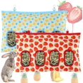thumbnail image 1 of HAHADAXA 2pcs Rabbit Feeding Bags,Hanging Rabbit Hay Feeder Bag with 4 Holes and 2 Hooks 600D Oxford,for Small Hay-Eating Pets Guinea Pig Bunny, 1 of 7