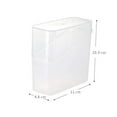 Plastic Tea Bag Divided Storage Box Cheese Container Box with Hinge Lid