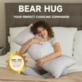 thumbnail image 7 of PharMeDoc Bear Hug Shredded Memory Foam Maternity Pillow for Side Sleeper, Cooling Cover, 7 of 7