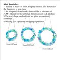 thumbnail image 3 of Handmade Sea Glass Windchime Outdoor Beach Gifts Round Hanging Mobile Wind Chime Garden with Polished Sea Glass for Home Decor, 3 of 9