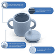thumbnail image 4 of BLUE FOG - Silicone Sippy Cup for Babies 6-12 months with Transition to Sippy cup for 1+ year old with Silicone Straw | 3 in 1 Cup | 120ml, 4 of 4