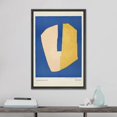 thumbnail image 2 of PixonSign Framed Canvas Print Wall Art Serge Poliakoff Yellow Blue Blocks Abstract Shapes Illustrations Fine Art Decorative Minimalist Relax/Calm for Living Room, Bedroom, Office - 24"x36" Black, 2 of 5