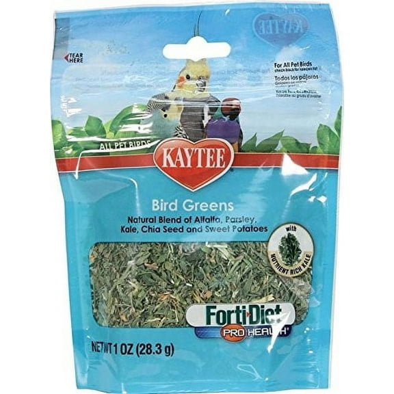 Kaytee Forti-Diet Pro Health Bird Greens Pet Bird Treats, 1 Oz