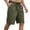 Mens Shorts Army Green, variant on Mens Big and Tall Shorts with Pockets Plus Size M-4X Casual Drawstring Elastic Waist Straight Leg Solid Breathable Athletic Workout Short