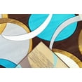 thumbnail image 3 of Premium Hand Carved Abstract Modern Rug Contemporary Colorful Thick Carpet Design 1062 (5'2"x7'5",Mocha), 3 of 6