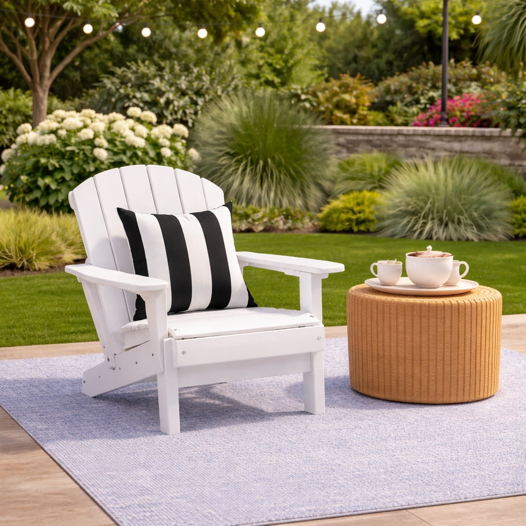 LiviNest Outdoor Waterproof Pillows: 2-Pack 18x18 Inch Patio Cushions - Fade-Resistant & Weatherproof for Garden Porch Poolside - Soft Comfortable Decorative Throw Pillows Black White Stripe