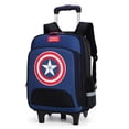 thumbnail image 1 of Mochila Escolar Para Niños spiderman Dibujos Animados Capitán América Bolsa De Almuerzo Impermeable 5-12 Años Niño Ruedas, 1 of 4