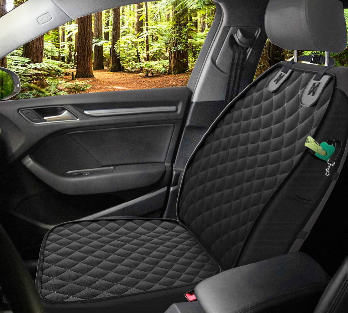 CICPAP Waterproof Front Seat Car Cover 2 Pack, Full Protection Dog Car