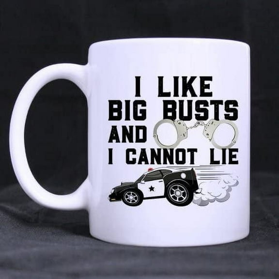 I Like Big Busts and I Cannot Lie Coffee Tea Mug Cup, 11 Ounces