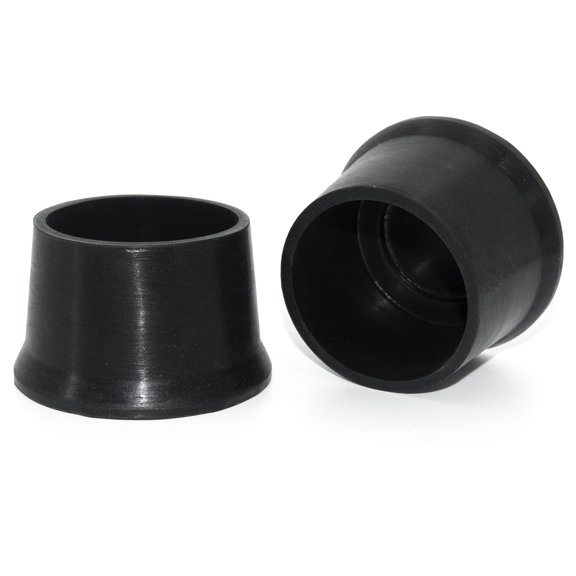 Flyshop 4Pcs Round Chair Leg Caps Durable Silicone Floor Protectors Round Furniture Table Feet Covers, Black, 2-Inch, 50 mm