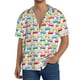 thumbnail image 1 of Fotbe Colorful Bus Camisa Estampada de Manga Corta para Hombre, Casual de Verano, Estilo Playero, Sin Arrugas-3X-Large, 1 of 5