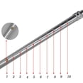 thumbnail image 5 of VISIONU - Muleta de antebrazo plegable y ligera, de aluminio, con altura ajustable y mango ergonómico con agarre cómodo 2ZG-02BM (plateado), 5 of 5