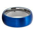 thumbnail image 2 of Silly Kings Jewelry 8mm Gunmetal Tungsten Wedding Band - Blue Wedding Band - Tungsten Wedding Ring (9), 2 of 3