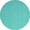 thumbnail image 1 of Ahgly Company Indoor Round Abstract Turquoise Blue Contemporary Area Rugs, 4' Round, 1 of 4