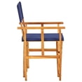 thumbnail image 3 of vidaXL Chaises de Réalisateur 2 Pcs Bois d'Acacia Massif Bleu, 3 of 5