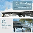 thumbnail image 5 of Modern Shade The Horizon 12'x20' Hardtop Outdoor Gazebo with Netting and Ventilation, 5 of 8