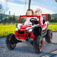 thumbnail image 2 of Costway 24V Kids Ride on UTV with 4 x 100W Powerful Engine Remote Control High/Low Speed Red, 2 of 10