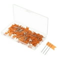 thumbnail image 1 of Unique Bargains Flag Map Push Pins, 1 Inch Travel Map Pins with Plastic Head, Orange, 100Pack, 1 of 6