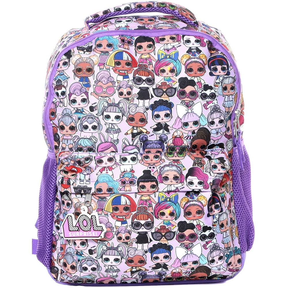 L.O.L Surprise! LOL Surprise Backpack 16" Purple Allover Print