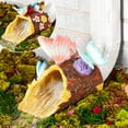 thumbnail image 2 of Down Spout Cover Wood Log With Butterflies Or Birds, 2 of 5