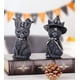 thumbnail image 5 of BR Estatua de gato misterioso - Adorno artesanal de resina negra, 5 of 5