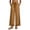AB477 Khaki, variant on Tisuna Linen-Cotton Pants For Women High Waisted Wide Leg Trousers With Boho Style Comfortable Fashion Ladies Beach Vacation Loose Pants Black Size L