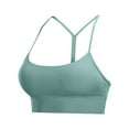 thumbnail image 5 of Fsqjgq Sports Bras for Women Underwear Tank Tops with Built In Bras T-Back Push up Bras Plus Size Bras for Women Butterluxe Y Back Sports Bra Padded Racerback Low Impact Spaghetti Thin Strap Workout, 5 of 6