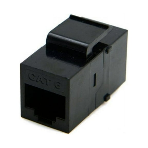 Chenyang CY UTP CAT6 Keystone Coupler RJ45 Female to Female UTP CAT6 Keystone inline Coupler Black Adapter