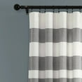 thumbnail image 2 of Lush Decor Cape Cod Stripe Window Curtain Panels - Gray - 40 X 84, 2 of 11