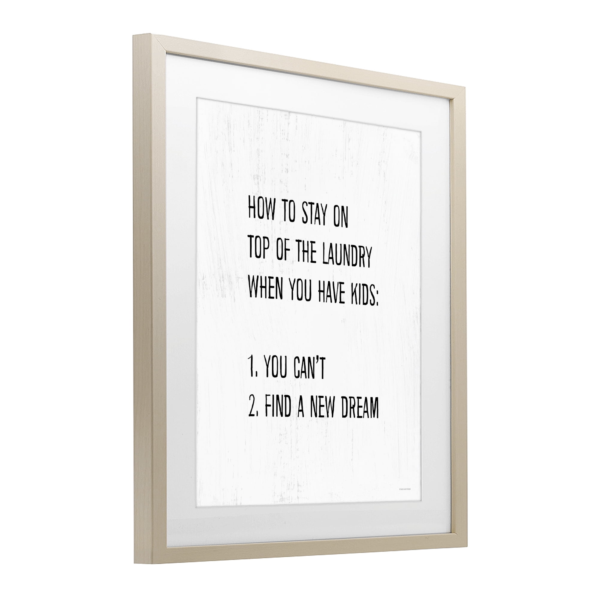 Stupell Industries Parent's Laundry Humor Birch Framed Print Under Glass, design by Lady Louise Designs