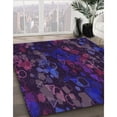 thumbnail image 2 of Ahgly Company Indoor Round Patterned Deep Purple Area Rugs, 8' Round, 2 of 6