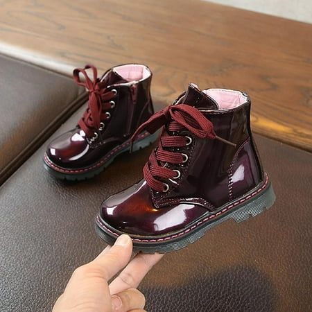 

Oaktree Children s British Style Boots Boys And Girls Fashionable Non Slip Ox Tendon Soft Bottomed Boots