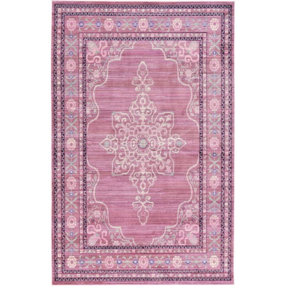 Unique Loom D'Amore Austin Contemporary Floral Area Rug or Runner