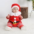 thumbnail image 2 of FDDMis Boys Outfits Christmas Outfit Infant Girl Boys Sets Size 6 Baby Girl Christmas Romper Newborn Overalls Boy Baby Boy Clothes 0-3 Months Junior, 2 of 9