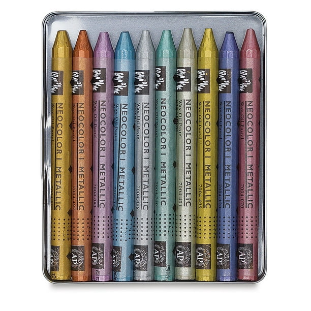 Caran d'Ache Neocolor I Metallic Artist Crayon Silver Caran d'Ache Neocolor I Metallic Artist Crayon Silver