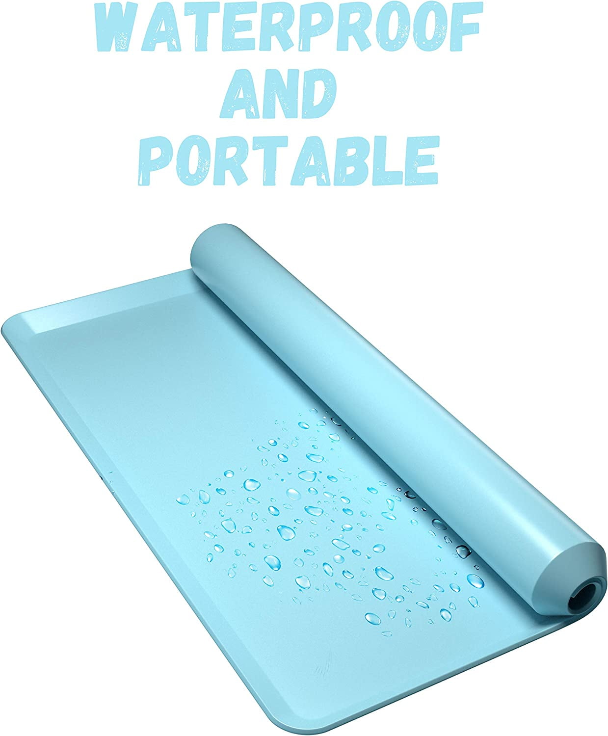 Skywin Dog Pee Pad Holder - 2 Pack Sky Blue No Spill Pee Pad Holder for Dogs - Wee Wee Pad Holder Works with Most Training Pads, Easy to Clean and Store (Sky Blue)