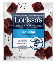 Lorissa's Kitchen Grass-Fed Steak Strips, Gluten Free, Original, 2.25oz