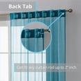 thumbnail image 2 of THD Scarlett Semi Sheer Pocket Top & Back Tab Lightweight Window Curtains Drapery Panels, 2 Panels, 2 of 5