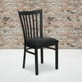 thumbnail image 2 of Flash Furniture HERCULES Series Black School House Back Metal Restaurant Chair - Black Vinyl Seat, 2 of 12