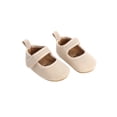 thumbnail image 2 of xiaxaixu Baby Shoes Solid Color Ribbed Walking Shoes Soft Sole Footwear, 2 of 9