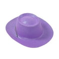 thumbnail image 3 of HNMKIU Glitter Shiny Pearl Cowboy Hat for Halloween Party Performance Jazz Accessory - for All Seasons Celebrations,Purple, 3 of 6