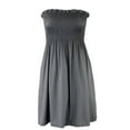thumbnail image 2 of Women‘s Cover up Beach Strapless Mini Dress, 2 of 5